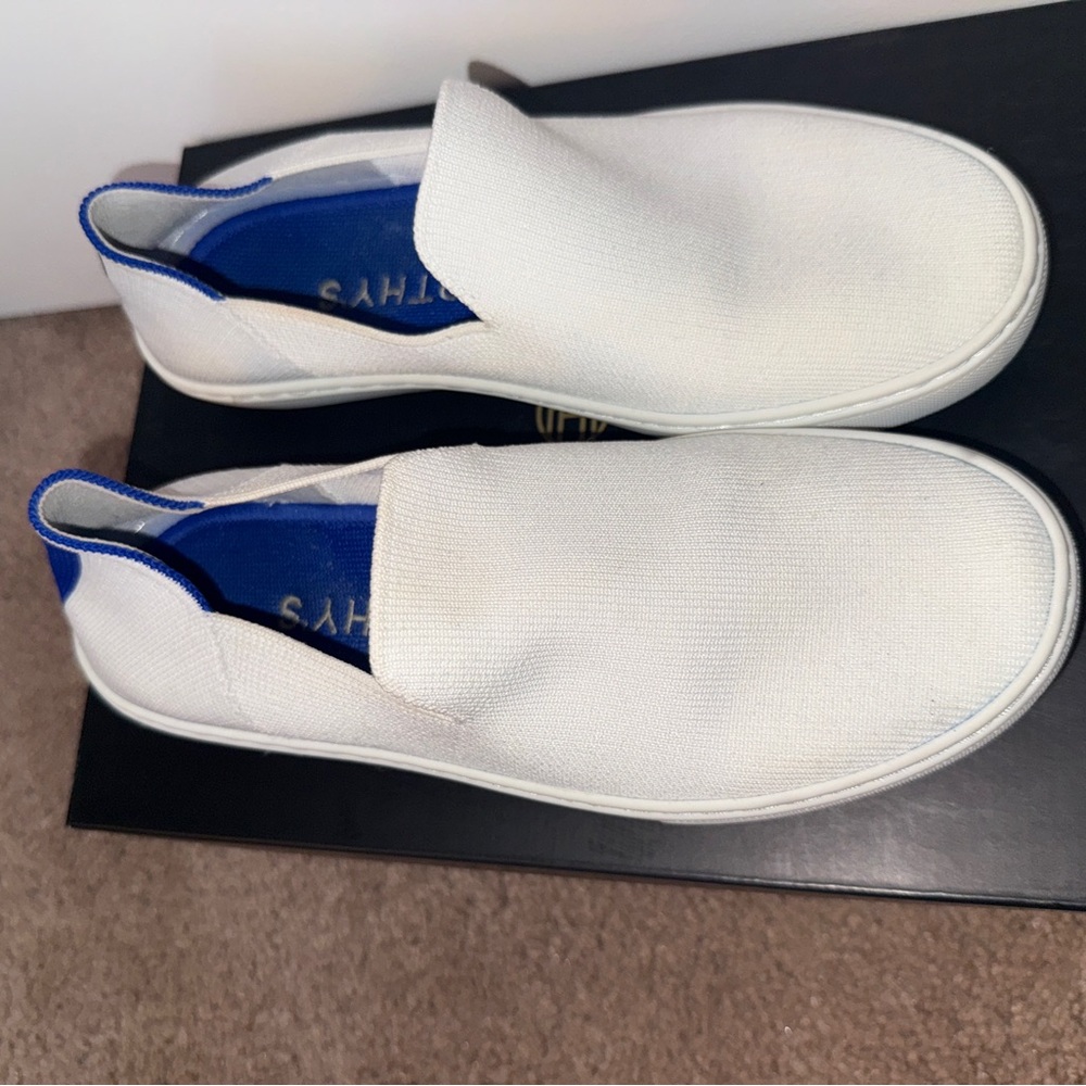 Rothy’s White Slip-On Shoes Size 7